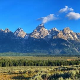 The Grand Teton Marks The Tallest Peak In The Middle Of The Teton Range Along The Western Edge Of Jackson Hole
